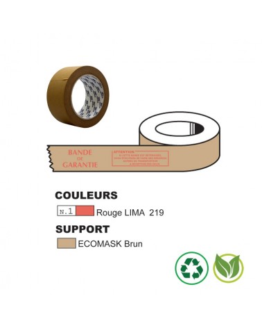 Pandabode scotch kraft ruban adhésif, 48mm x 50m, Papier marron durable  et recyclable, Indispensable pour emballage colis carton, craft,  déménagements et usages multiples