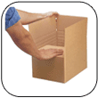 Caisse carton a hauteur variable