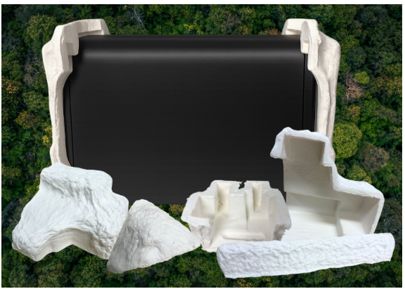 Calage en cellulose moulée