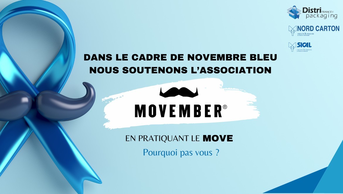 DISTRIPACKAGING SOUTIENT LE MOUVEMENT MOVEMBER