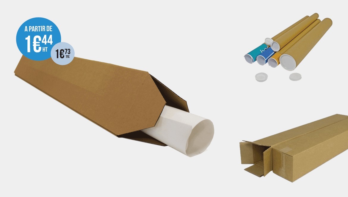 Tubes en carton pour vos expéditions et envois postaux