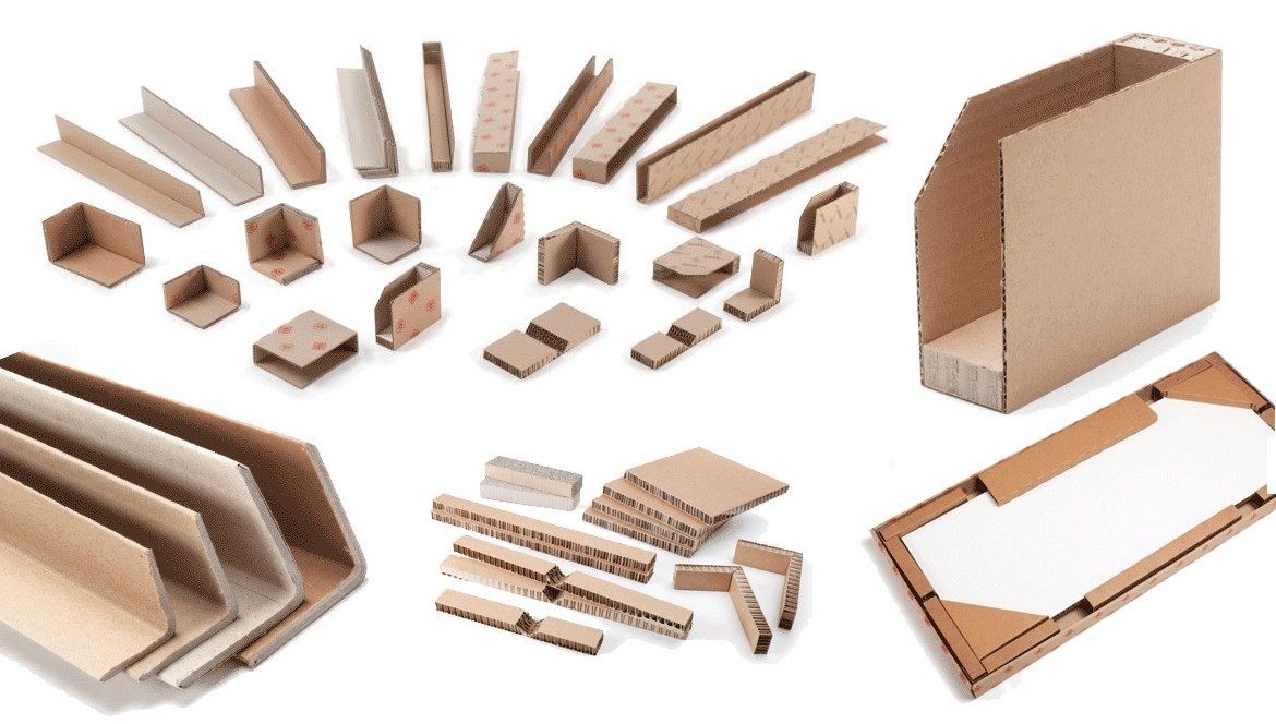 Profilés et coins en carton pour une protection maximale des meubles.
