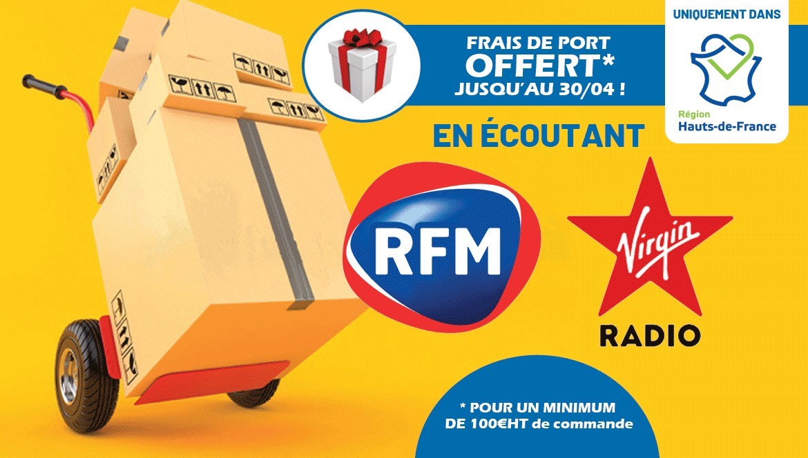 Distripackaging Nord de France sur RFM et Virgin !