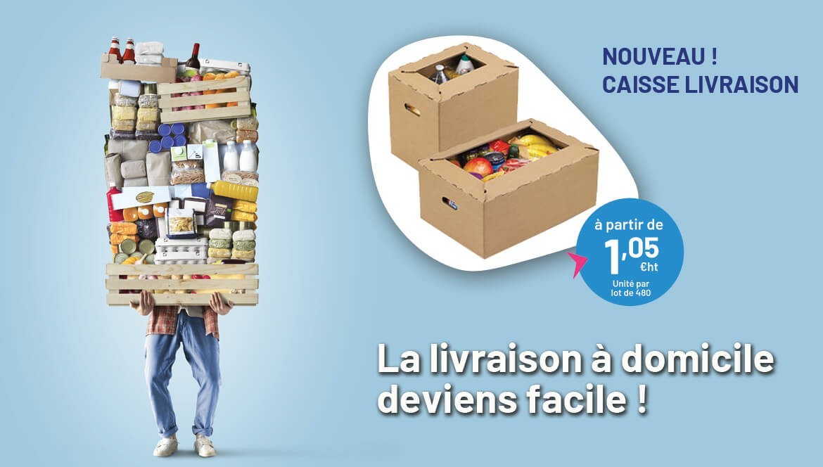 Nouveau ! Caisse pour livraison à domicile.
