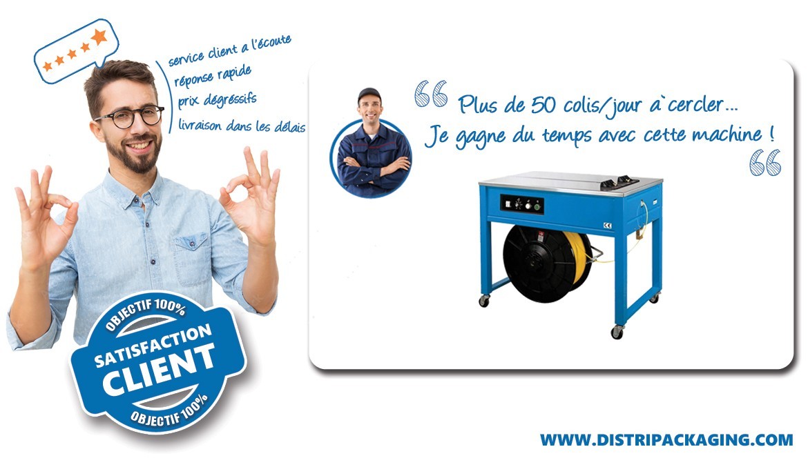 Besoin de gagner du temps lors du cerclage de vos colis ?